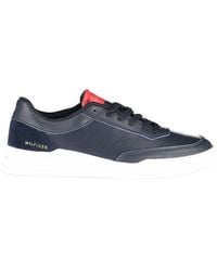 Tommy Hilfiger - Blue Leather Men Sneaker - Lyst