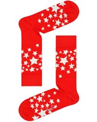 Happy Socks - Red Cotton Sock - Lyst