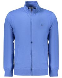 COVERI MOVING - Blue Cotton Men's Sweatshirt - Lyst