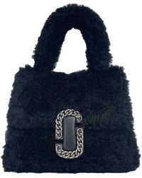 Marc Jacobs - The St Mini Top Handle Satchel Crossbody Bag Fur - Lyst