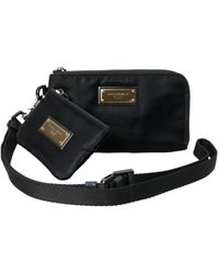Dolce & Gabbana - Black Nylon Logo Multifunctional Kit 2 Pcs Set Bags - Lyst
