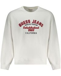 Guess - White Cotton Men's Sweatshirt - Lyst