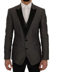 Dolce & Gabbana - Two Button Single Breasted Blazer Multicolor Sig60293 - Lyst