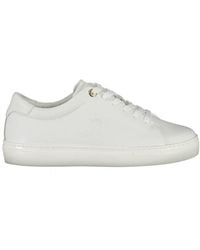 Tommy Hilfiger - Bianco Leather Sneaker - Lyst