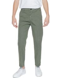 Liu Jo - Green Cotton Casual Pants - Lyst