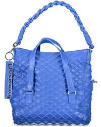 Desigual - Blue Polyurethane Handbag - Lyst