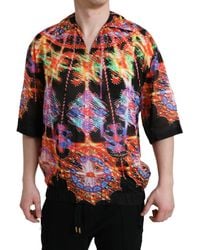 Dolce & Gabbana - Luminarie Print Cotton T-Shirt - Lyst