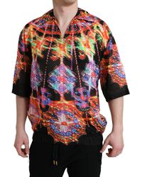 Dolce & Gabbana - Luminarie Print Cotton T-Shirt - Lyst