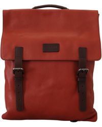 Dolce & Gabbana - Leather Logo Plaque Backpack Bag - Lyst