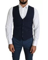Dolce & Gabbana - Wool Vest Classic Fit - Lyst