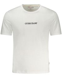 Guess - White Cotton T - Lyst