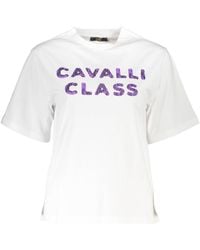 Roberto Cavalli - Cotton Tops & T-shirt - Lyst