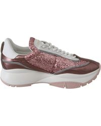 Jimmy Choo - Raine Candyfloss Leather Sneakers - Lyst