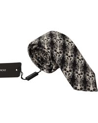 Dolce & Gabbana - Elegant Silk Geometric Bow Tie - Lyst
