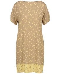 Trussardi - Beige Viscose Dress - Lyst