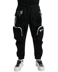 Dolce & Gabbana - Nylon Cargo Jogger Sweatpants Pants - Lyst