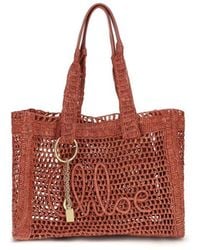 Chloé - Raffia Shoulder Bag - Lyst