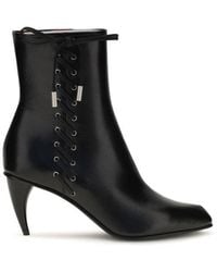 McQueen - Black Calf Leather Bos Taurus Lace - Lyst