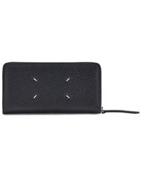 Maison Margiela - Black Calf Leather Bos Taurus Wallet - Lyst