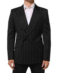 Dolce & Gabbana - Stripes Sicilia 1 Button Suit Blazer Co+Wo - Lyst