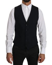 Dolce & Gabbana - Dolce Gabbana Wool Waistcoat Formal Gilet Vest - Lyst