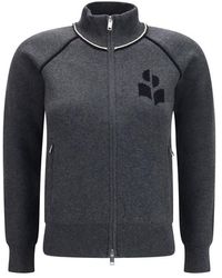 Isabel Marant - Gray Cotton Cardigan - Lyst