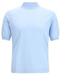 Prada - Blue Cotton Sweatshirt - Lyst