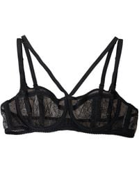 Dolce & Gabbana - Floral Lace Nylon Balconcino Bra Underwear - Lyst