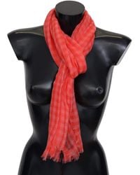 Missoni - Check Cashmere Wrap Fringes Scarf - Lyst