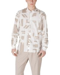 Antony Morato - Beige Viscose Shirt - Lyst