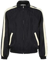 Saint Laurent - Black Polyamide Bomber - Lyst