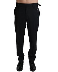 Dolce & Gabbana - Wool Stretch Dress Trouser Pants - Lyst