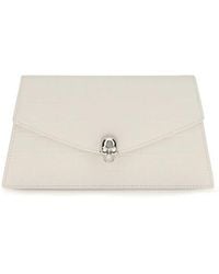 McQueen - White Calf Leather Bos Taurus Shoulder Bag - Lyst