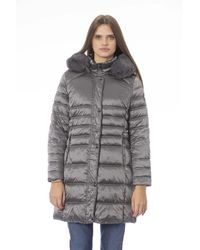 Baldinini - Gray Polyester Jackets & Coat - Lyst