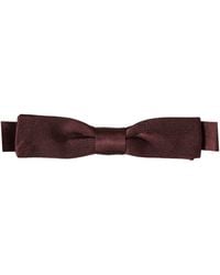 Dolce & Gabbana - Men Brown 100% Silk Adjustable Neck Papillon Bow Tie - Lyst