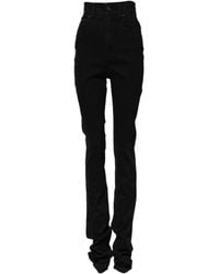 Dolce & Gabbana - Black Cotton High Waist Skinny Denim Jeans - Lyst