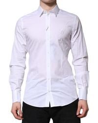 Dolce & Gabbana - Cotton Long Sleeves Formal Shirt - Lyst