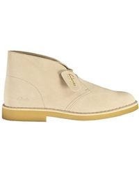 Clarks - Beige Suede Men's Boot - Lyst