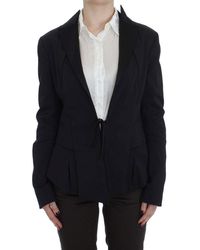 Exte - Black Stretch Single Breasted Blazer Jacket - Lyst