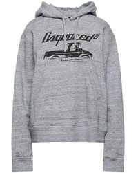 DSquared² - Heather Truck-Print Hoodie With Rhinestone Detail - Lyst