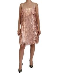 Dolce & Gabbana - Tinsel Sleeveless Shift A-Line Dress - Lyst