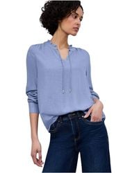 Street One - Light Blue Viscose Blouse - Lyst