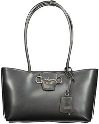 Guess - Black Polyurethane Handbag - Lyst