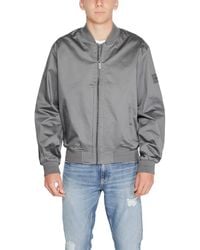 Calvin Klein - Gray Organic Cotton Jacket - Lyst