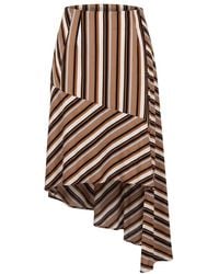 Trussardi - Brown Viscose 's Skirt - Lyst
