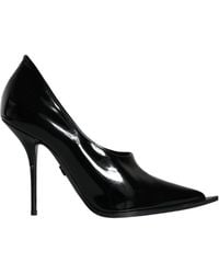 Dolce & Gabbana - Black Patent Leather High Heels Pumps Shoes - Lyst