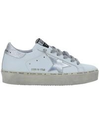 Golden Goose - White Calf Leather Bos Taurus Low Top Sneakers - Lyst