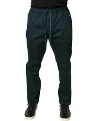 Dolce & Gabbana - Stretch Cotton jogging Pants With Plate - Lyst