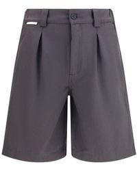 GR10K - Gray Cotton Bermuda Shorts - Lyst