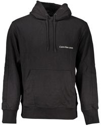 Calvin Klein - Elegant Long-Sleeved Hooded Sweatshirt - Lyst